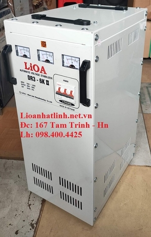 ỔN ÁP LIOA 6KVA 3 PHA DR3 - 6K II  DẢI RỘNG 160V ~ 430V