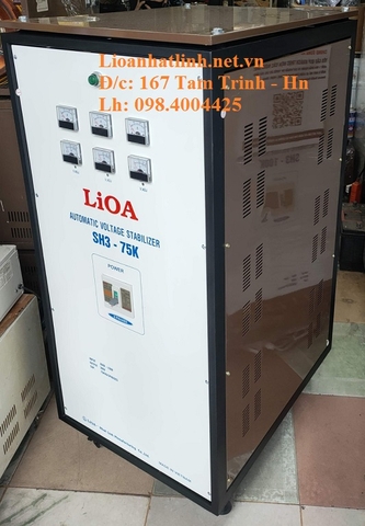 ỔN ÁP LIOA 75KVA 3 PHA DẢI 260V - 430V MODEL SH3 - 75K THẾ HỆ 1