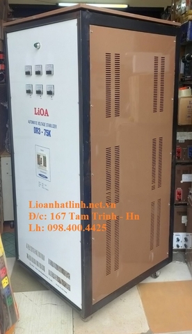 ỔN ÁP LIOA 75KVA 3 PHA DẢI 160V - 430V MODEL DR3 - 75K THẾ HỆ 1