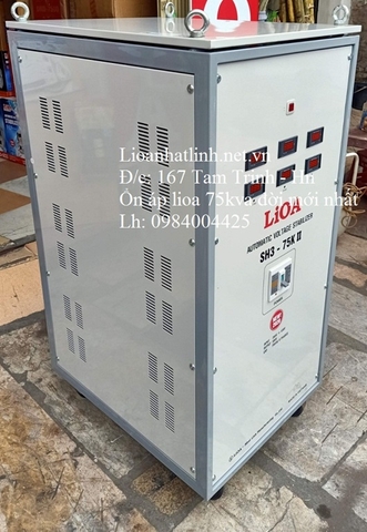 GIÁ ỔN ÁP LIOA 75KVA 3 PHA MODEL SH3 - 75K II ĐỜI MỚI NHẤT