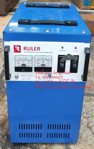 ỔN ÁP RULER 7 5KVA DẢI 50V ~ 250V ĐỜI MỚI NHẤT HIỆN NAY