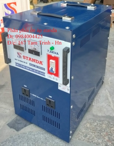 ỔN ÁP STANDA 7.5KVA - 7 5KVA - 7.5KW DẢI 90 MODEL RS - 7500 DR ĐỜI MỚI NHẤT