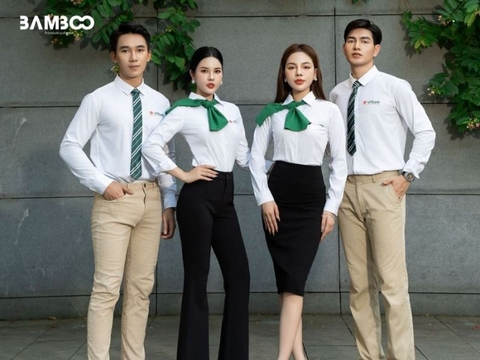 Áo sơ mi đồng phục ngân hàng cao cấp, thiết kế chuyên nghiệp