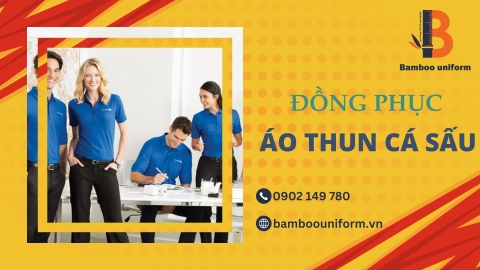 Đồng phục áo thun cá sấu giá rẻ may tại xưởng Bamboo Uniform
