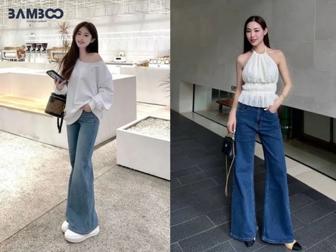 Các kiểu quần jean ống suông nữ đẹp, tôn dáng và Hot Trend