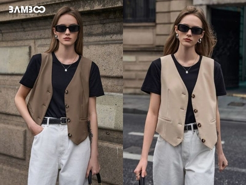 7+ Cách phối áo vest gile nữ thời trang, thanh lịch