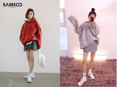 7 Cách phối đồ hoodie mix chân váy trẻ trung và năng động
