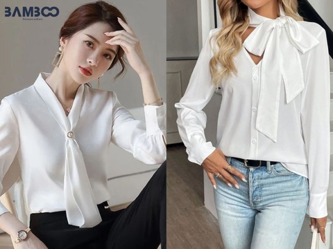Hướng dẫn cách thắt nơ áo sơ mi nữ đẹp, thanh lịch chi tiết