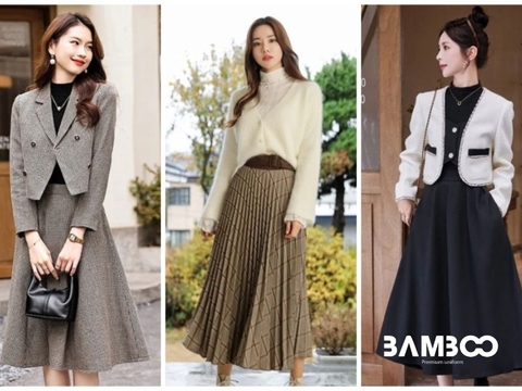 10+ mẫu chân váy công sở dài qua gối thanh lịch, chỉn chu