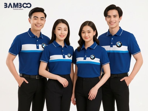 Đồng phục hãng xe BMW cao cấp, chuẩn nhận diện thương hiệu