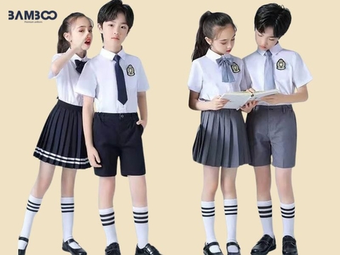 Top 20 quần áo đồng phục học sinh cấp 1 đẹp, tiện lợi