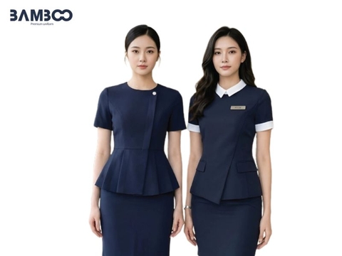 Đồng phục lễ tân bệnh viện cao cấp, nâng tầm dịch vụ