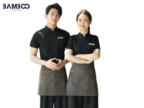 Đồng phục tạp dề nhà hàng ngắn mẫu mã đẹp, giá sỉ tại xưởng