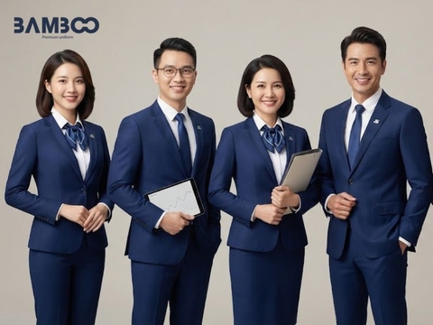 Đồng phục vest ngân hàng cao cấp, thiết kế chuẩn form
