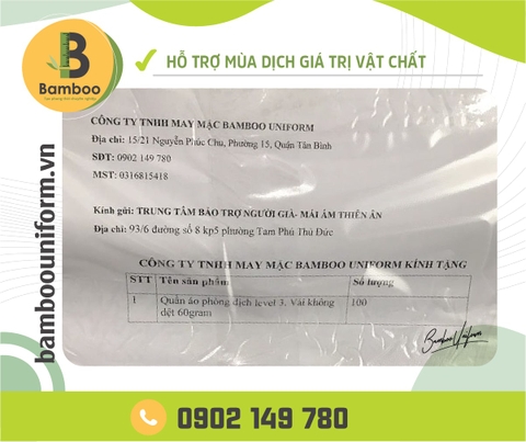 HỖ TRỢ MÙA DỊCH TỪ BAMBOO UNIFORM ĐẾN MÁI ẤM THIÊN ÂN