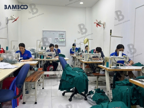 May áo polo đồng phục Bình Chánh trọn gói tại Bamboo Uniform