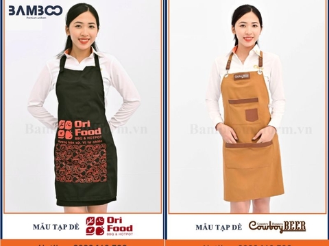 Xưởng may tạp dề đồng phục giá sỉ, chất lượng cao