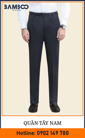 Quần tây nam đen ống đứng - Bamboo Uniform
