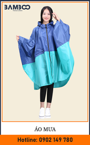 Áo mưa phối 2 màu