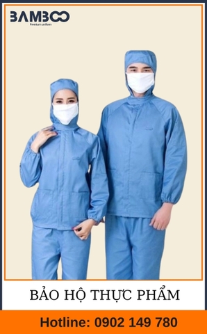 Quần áo công nhân thực phẩm xanh - Bamboo Uniform