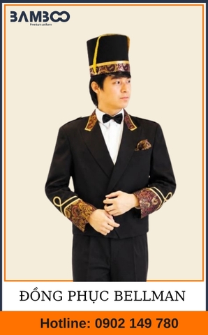 Đồng phục bellman họa tiết cổ điển
