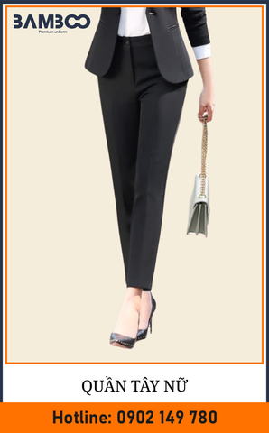 Quần tây đồng phục đen nữ - Bamboo Uniform