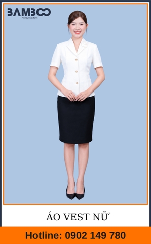 Mẫu Áo Vest Nữ Màu Trắng Cao Cấp