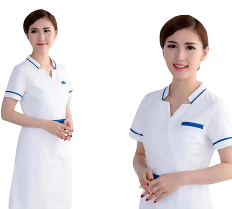 Mẫu Áo Điều Dưỡng Cổ Chữ V - Bamboo Uniform