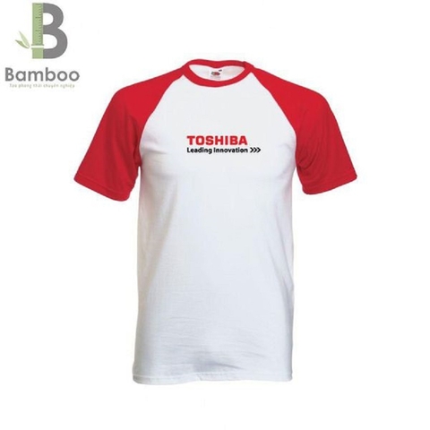 Mẫu Áo Thun Quà Tặng Màu Trắng Phối đỏ - Bamboo Uniform