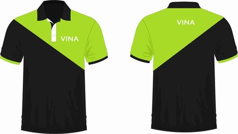 Mẫu Áo Thun Quà Tặng Màu Xanh Phối Đen - Bamboo Uniform