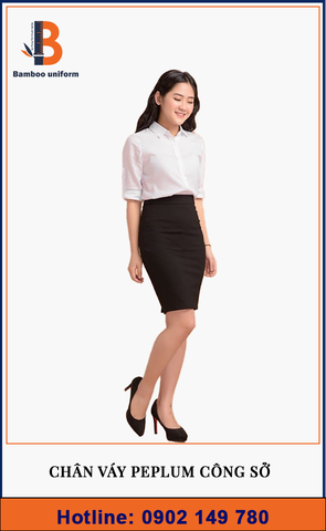 Chân váy Peplum công sở
