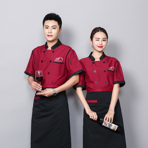 ÁO BẾP - ĐỎ ĐÔ