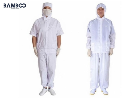 đồng phục công nhân thực phẩm trắng đông lạnh