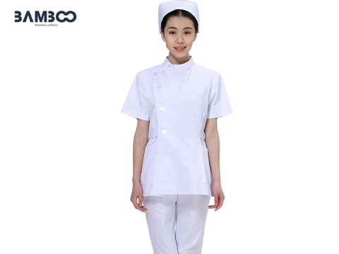 Đồng phục điều dưỡng trắng 01