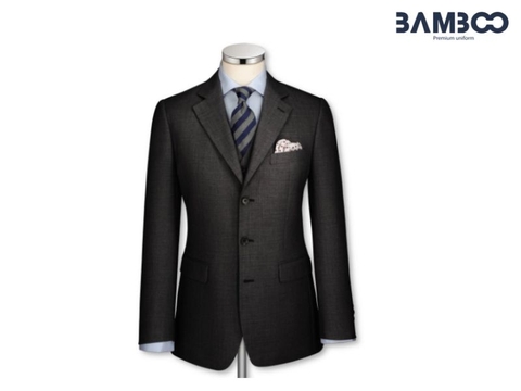 Đồng phục vest nam than chì bóng nhẹ