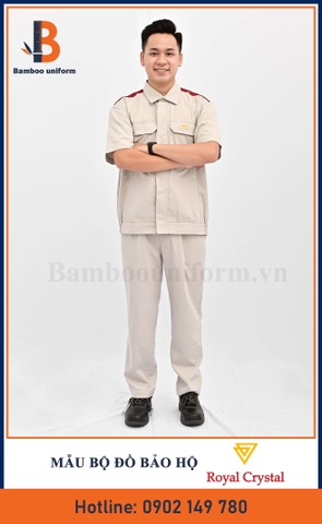 Mẫu Bộ Đồ Bảo Hộ Lao Động Công Ty Royal Crystal - Bamboo Uniform
