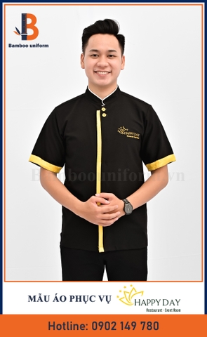 Áo nhân viên phục vụ nhà hàng Happy Day