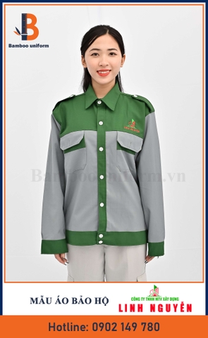 Áo bảo hộ lao động công ty Linh Nguyễn