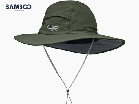 Nón đồng phục xanh lá cây đậm