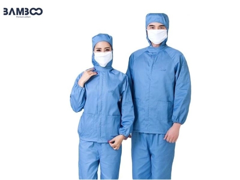 Quần áo công nhân thực phẩm xanh