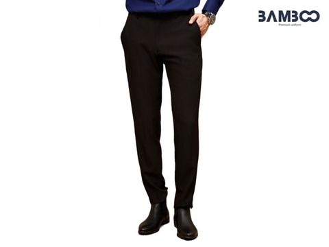 Quần tây đồng phục nam màu đen