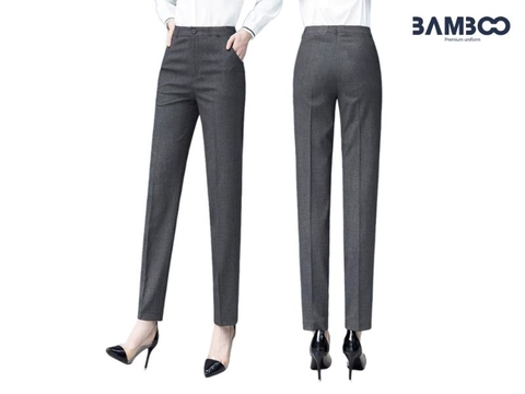 quần tây đồng phục xám nữ