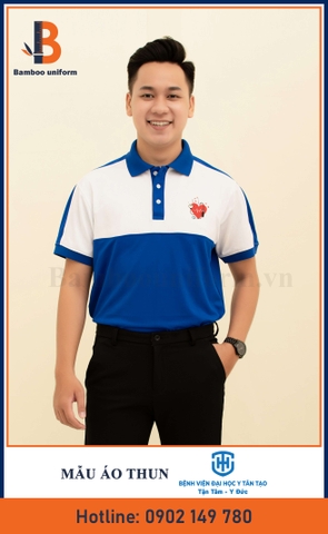 Mẫu Áo Thun Đồng Phục Bệnh Viện Đại Học Y Tân Tạo - Bamboo Uniform