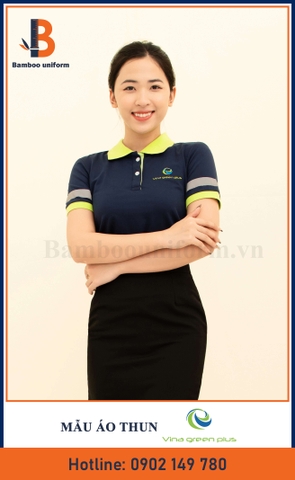 Mẫu Áo Thun Đồng Phục Vina Green Plus - Bamboo Uniform