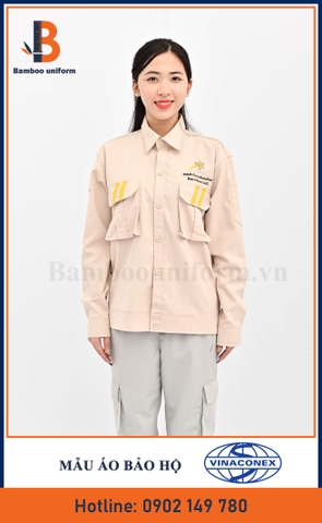 Mẫu Bộ Quần Áo Bảo Hộ Lao Động Vinaconex - Bamboo Uniform