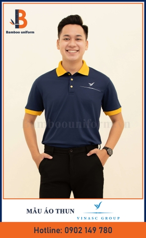 Mẫu Áo Thun Đồng Phục Công Ty Vinasc Group - Bamboo Uniform
