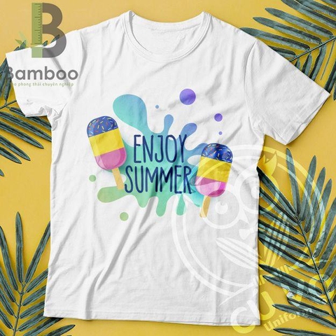 Mẫu Áo Thun Teambuilding Màu Trắng 01 - Bamboo Uniform