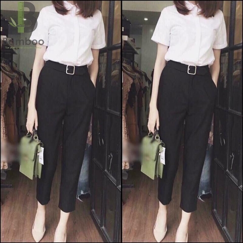 Quần Tây Nữ Đen - Bamboo Uniform
