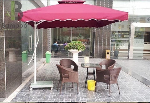 Ô Dù Đỏ Đô 01 - Bamboo Uniform