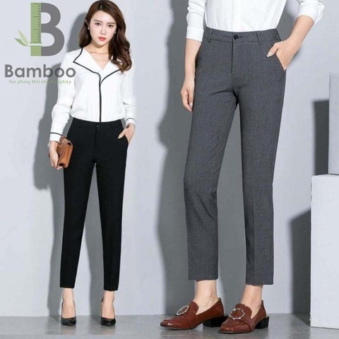 Quần Tây Nữ Đồng Phục  Màu Xám 02 - Bamboo Uniform
